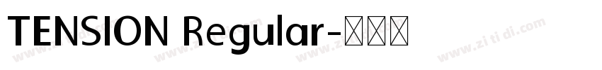 TENSION Regular字体转换